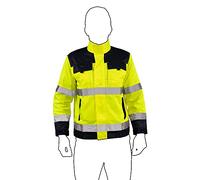 Cofan Chaqueta de Alta Visibilidad | Desde la S a la XXXL | Color Amarillo y Azul Marino (Talla XXL)