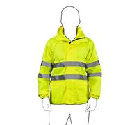 Cofan Chaqueta Impermeable de Alta Visibilidad | Talla desde la S a la XXXL | Color Amarillo (Talla XXL)