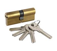 Cofan cilindro de seguridad llave normal | Medidas de 30/30 y 35/35 | Color latón y níquel, llaves iguales