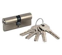 Cofan cilindro de seguridad llave normal | Medidas de 30/30 y 35/35 | Color latón y níquel, llaves iguales