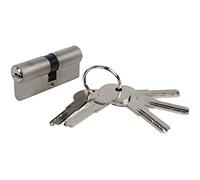 Cofan cilindro de seguridad | Medidas desde 30/30 hasta 45/45 | Color níquel | Leva larga