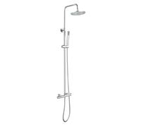 Cofan Columna de Ducha con Grifo Monomando Cromado | Con Filtro de Ahorro de Agua