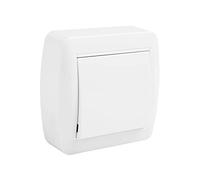 Cofan Conmutador de cruce | Mecanismo de superficie | Color blanco 10 A - 250 V