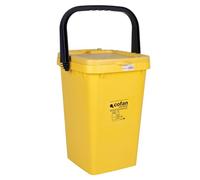 Cofan Contenedor Amarillo | Para Plásticos-Latas | Modelo Chalten | Capacidad 25 L
