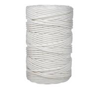 Cofan Cordón Reforzado para tendederos de Pared | Cuerda tendedero Fabricada en poliéster | Rollo de 5 mm x 200 Metros | Color: Blanco