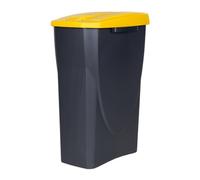 Cubo de basura amarillo para reciclar plásticos y envases | Capacidad de 15, 25 o 45 litros | Tres Medidas (25 L)