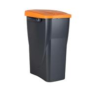 Cubo de basura naranja para reciclar residuos orgánicos | Capacidad de 15, 25 o 45 litros | Tres Medidas (15 L)