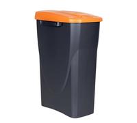 Cubo de basura naranja para reciclar residuos orgánicos | Capacidad de 15, 25 o 45 litros | Tres Medidas (25 L)