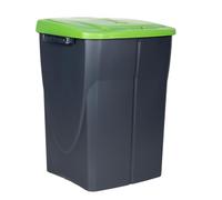 Cubo de basura verde para reciclar materiales de vidrio | Capacidad de 15, 25 o 45 litros | Tres Medidas (45 L)