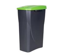 Cubo de basura verde para reciclar materiales de vidrio | Capacidad de 15, 25 o 45 litros | Tres Medidas (25 L)