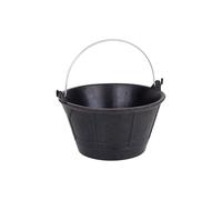 Cofan Cubo Obra Italiano con Capacidad para 10 litros | Material: Caucho | Asa metálica | Alta Resistencia y flexibilidad | Medidas: 34,5 x 18 x 22,8 cm