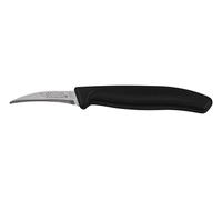 Cofan Cuchillo de Recolección | Pack de 12 Unidades | Modelo puntilla curva | Medida de la hoja 6 cm | Mango de Color negro