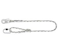 Cofan Cuerda de Seguridad para posicionamiento de sujección | Cordón de Seguridad con ajustador y 2 mosquetones | para Trabajos de construcción