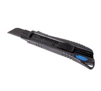 Cofan Cúter profesional | Material: ABS | Hoja negra SK2 (9 mm) o (18 mm) o (25 mm) | Bloqueo automático | Cambio rápido de cuchilla (1, Hoja 25 mm)