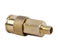 Cofan Enchufe rápido de rosca macho 1/4", 1/2" y 3/8" de gran caudal | Para instalaciones neumáticas | Compacto y ligero | Fabricados en acero endurecido