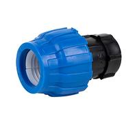 Cofan Enlace Recto con Rosca Hembra | Diámetro 25 mm x 3/4" de Rosca | Pack de 25 unidades