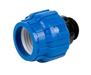 Cofan Enlace Recto con Rosca Macho | Diámetro 63 mm x 1" 1/2 de Rosca | Pack de 3 unidades