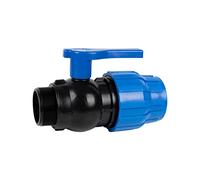 Cofan Enlace Válvula de Bola | Rosca Macho PP PN16 | Medida: 20 x 1/2" | Venta Unitaria