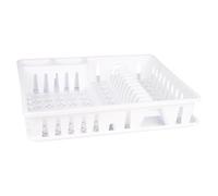 Cofan Escurreplatos con Bandeja Blanco 48 x 38 x 9,5 cm, Escurridor de Platos de plástico, Gran Capacidad, Secado higiénico y ordenado