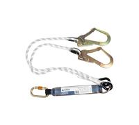 Cofan Eslinga de seguridad bifurcada con absorbedor de energía | Conectores de acero | Longitud: 1,5 m | Conforme a EN 355:2002