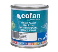 Cofan Esmalte ecológico al agua multisuperficies | Acabado: Brillo | Envase: 125 ml (Marfil Claro Satinado)