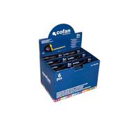 Cofan Expositor para Flexómetros con Protección de Goma de Cofan | Incluye 6 Flexómetros | Flexómetro de 5, 8 o 10 m x 25 o 32 mm (hoja) (6, 5 m x 25 mm)
