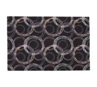 Cofan Felpudo de Entrada casa | Felpudo Antideslizante | Diseño Abstracto con círculos | Material Resistente | Ideal para Interior y Exterior | Medidas: 50 x 70 cm