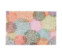 Cofan Felpudo de Entrada casa | Felpudo Antideslizante | Diseño Abstracto con círculos Multicolor | Material Resistente | Ideal para Interior y Exterior | Medidas: 50 x 70 cm