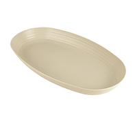 Cofan Fuente Ovalada Estilo Japonés | Pack de 6 Unidades o Unitario | Color Beige o Verde Agua | Medidas: 39 x 22 x 4,5 cm (Beige, 6)