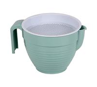 Cofan Grasera con colador en 500 ml Modelo Albahaca | Graseras de Cocina | Medidas 16.5 x 12 x 10 cm