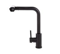Cofan Grifo de cocina extensible negro con 3 funciones y giro 360° | Material: acero inoxidable 304 | Cartucho cerámico Ø35 mm | Grifo monomando negro