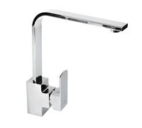 Cofan Grifo de Cocina Monomando con Diseño Cuadrado | Medida: Alto 29,1 cm x Ancho 5 cm | Cartucho Cerámico de 35 mm