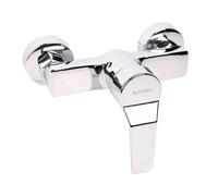 Cofan Grifo Monomando para Ducha con Acabado Cromado, Incluye Cartucho Cerámico de 40 mm, Excéntricas y Embellecedores, Grifería de Latón