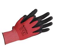 GUANTE IMPREGNADO SANDY COATED ROJO/NEGRO TALLA 6 - Unid: 12