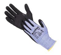 Cofan Guantes Anticorte HPPE Nitrilo Sandy Coating, Agarre Seco y Húmedo, Pack de 12 Pares de Guantes, De Conformidad con EN 388:2016, Nivel F, Galga 13, Talla 6 hasta la 11 (12, Talla 10)
