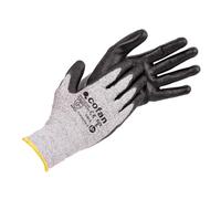 Cofan Guantes anticorte ultraligeros | Nivel D | HPPE + Recubrimiento PU negro | EN 388 4X43D | Pack de 12 pares de guantes o formato unitario | Talla 11 | Protección mecánica (12, 11)