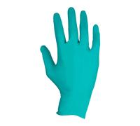 Cofan Guantes de nitrilo desechables talla S, M L, XL, Caja de 100 guantes sin polvo de alta resistencia química de color verde, Protección frente a virus y microorganismos