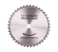 Cofan Hoja de Sierra Circular Ø185 x 16 mm, 40 Dientes de Carburo de Tungsteno, Adecuado para Madera, Plástico y Metal Blando, Compatible con Sierra Ingletadora Cofan, Corte Limpio y Preciso