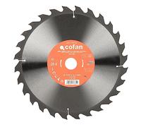 Cofan Hoja de sierra circular | Disco de corte para madera | 28 dientes | Adecuado para todo tipo de maderas | Ideal para sierras circulares de mesa | Medidas: 315 x 30 mm | Grosor del disco: 3,2 mm