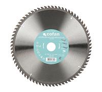 Cofan Hoja de Sierra ingletadora | 72 Dientes | Adecuado para Madera Dura, plástico y Madera laminada | Insertos de Metal Duro | 300 x 30 mm | Grosor del Disco: 3,2 mm