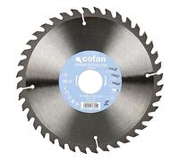 Cofan Hoja de sierra ingletadora | Disco de corte para madera | 40 dientes | Adecuado para maderas laminadas, maderas duras y plásticos | Medidas: 200 x 30 mm | Grosor del disco: 3,2 mm