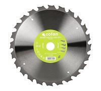 Cofan Hoja de sierra ingletadora | Disco de corte para madera y metal | 24 dientes | Adecuado para maderas duras, paneles sándwich y metales con clavos | 315 x 30 mm | Grosor del disco: 2,2 mm