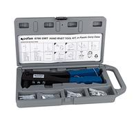 Cofan Kit remachadora manual Estándar | Con remaches incluidos de 2,4-3,0/3,2-4,0-4,8/5,0 mm | Para todo tipo de remaches