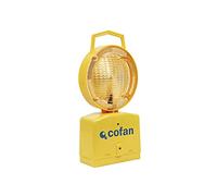 Cofan Lámpara Baliza de Señalización en Obras | Incluye Sensor de Oscuridad | Color Amarillo