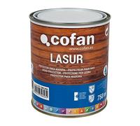 Cofan Lasur Protector al Agua para Madera | Color Nogal con acabado Mate | Bote de 750 ml