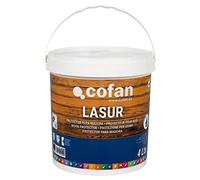 Cofan Lasur Protector al Agua para Madera | Color Roble con acabado Mate | Bote de 4 litros