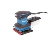 Cofan Lijadora orbital con cable 200 W 14000 rpm, base de velcro lija 114 x 140 mm, Incluye caja para polvo, Ideal para madera, plástico y superficies lacadas