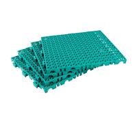 Cofan Loseta Alveolada | Set de 4 Unidades | Color Verde | Material PVC | Medidas 33 x 33 x 2 cm | De fácil montaje y anclaje perfecto