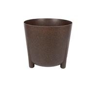 Cofan Maceta Decorativa con Patas | Tapón de Drenaje Incluido | Color: café o Crema | 4 Medidas y Capacidades | Ideal para Interior y Exterior (Café, Ø30 x 28,5 cm)