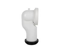 Cofan Manguito de Conexión | Manguito Acodado 90° para Inodoro | Incluye Goma Labiada Ø110 mm | Fabricado en Polipropileno